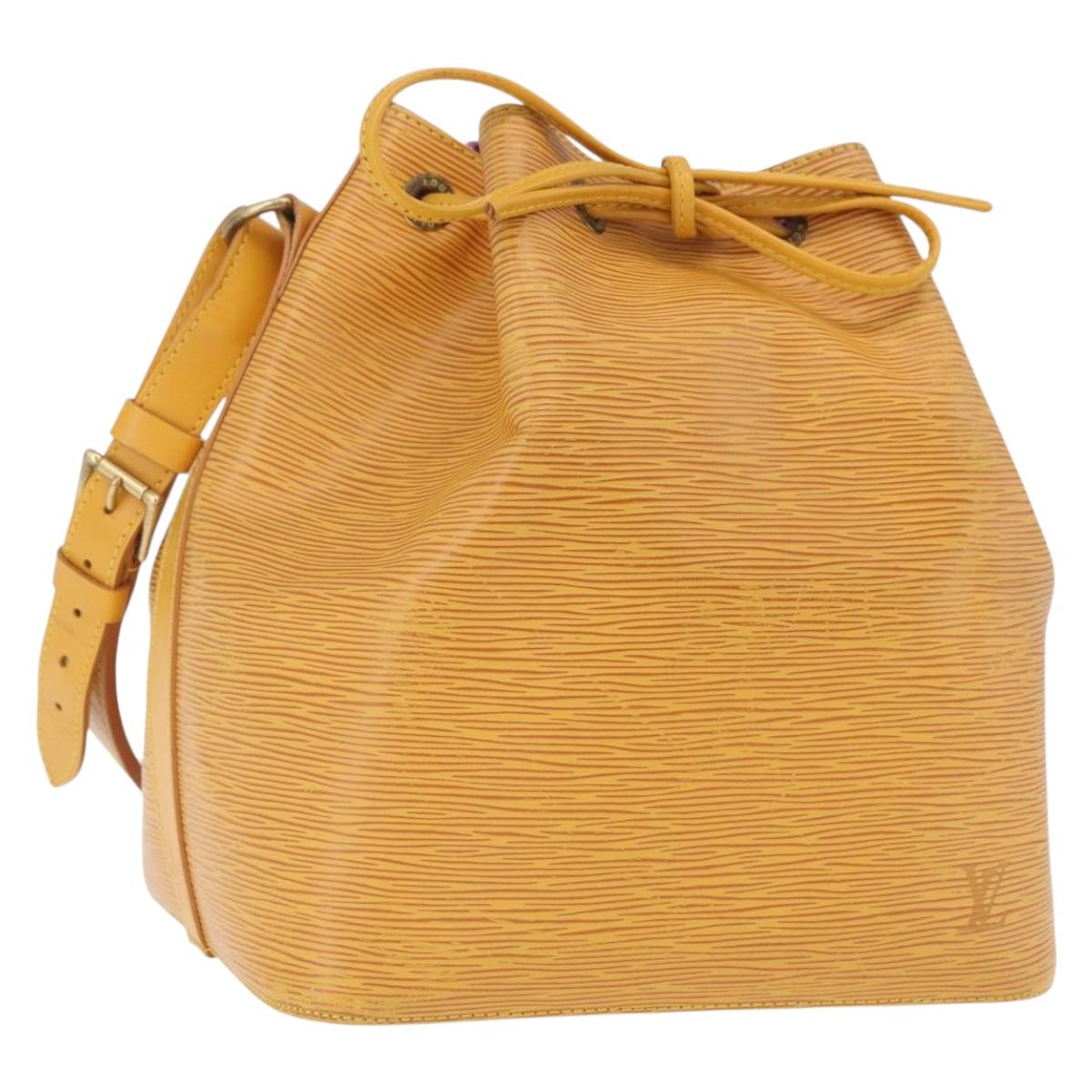 LOUIS VUITTON Epi Petit Noe Shoulder Bag Tassili Yellow M44109 LV Auth ep16686A