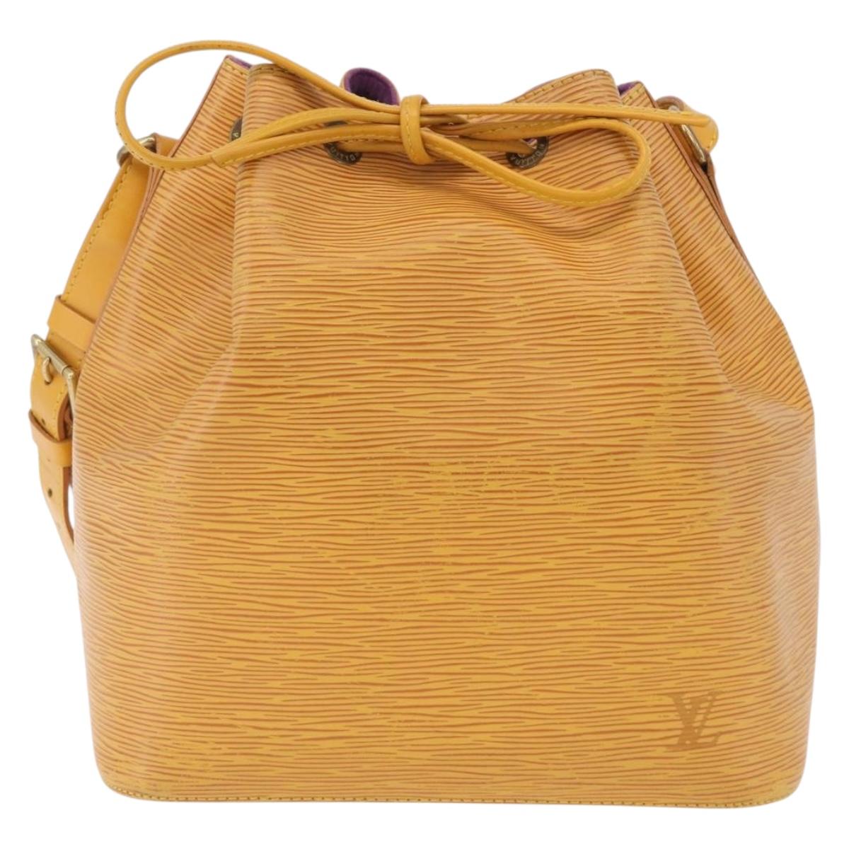 LOUIS VUITTON Epi Petit Noe Shoulder Bag Tassili Yellow M44109 LV Auth ep16686A