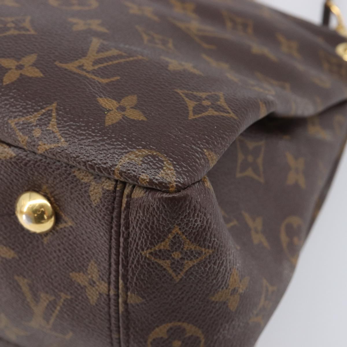 LOUIS VUITTON Monogram Pallas MM Hand Bag 2way Red M41175 LV Auth ep16689A