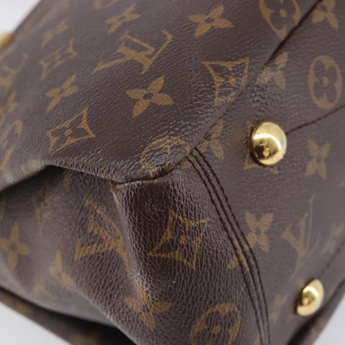LOUIS VUITTON Monogram Pallas MM Hand Bag 2way Red M41175 LV Auth ep16689A