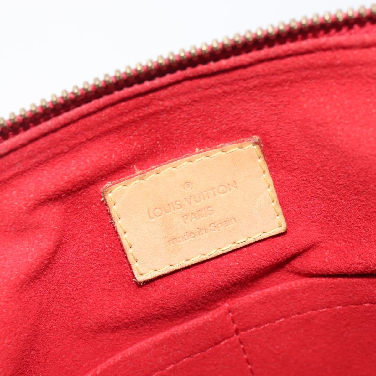 LOUIS VUITTON Monogram Pallas MM Hand Bag 2way Red M41175 LV Auth ep16689A