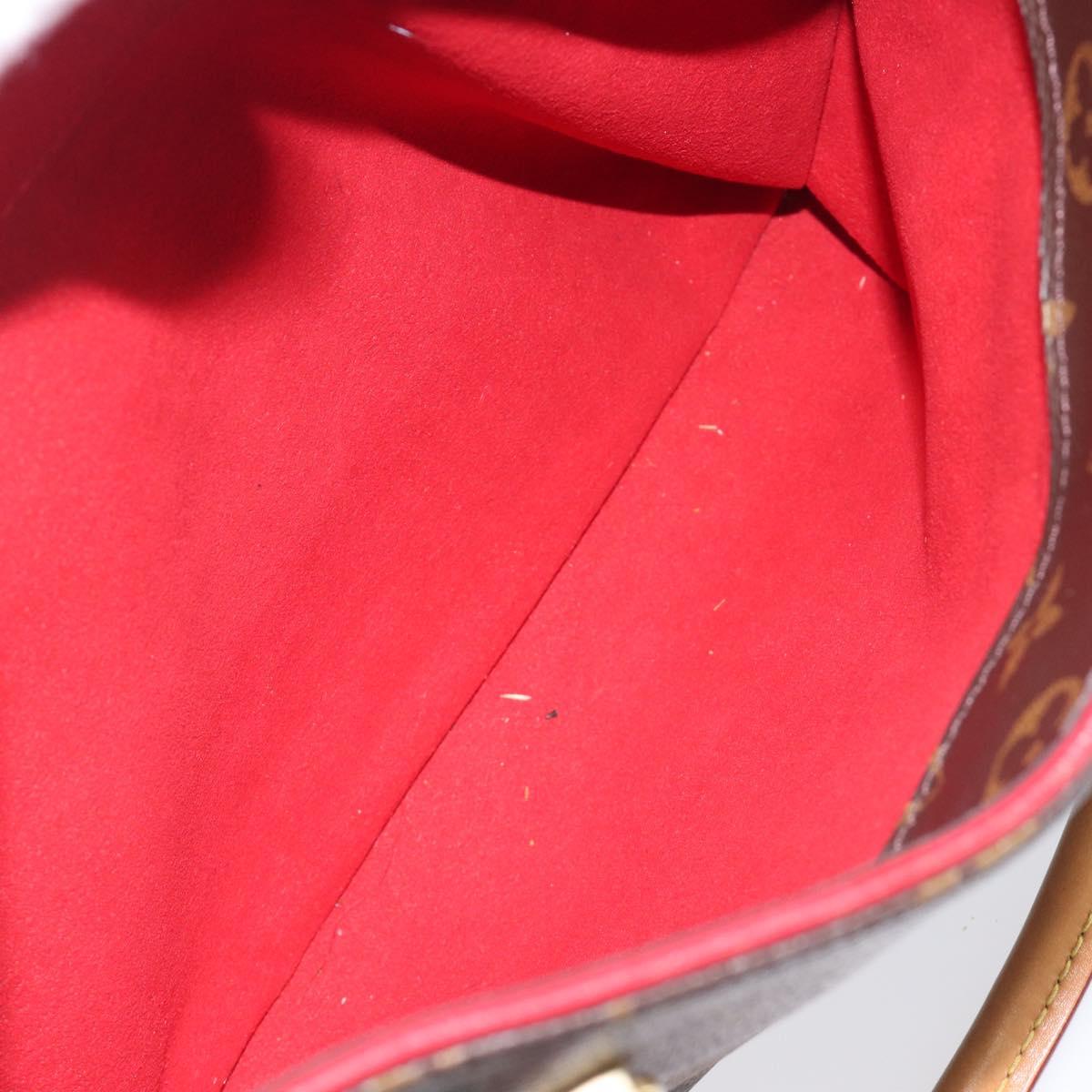 LOUIS VUITTON Monogram Pallas MM Hand Bag 2way Red M41175 LV Auth ep16689A