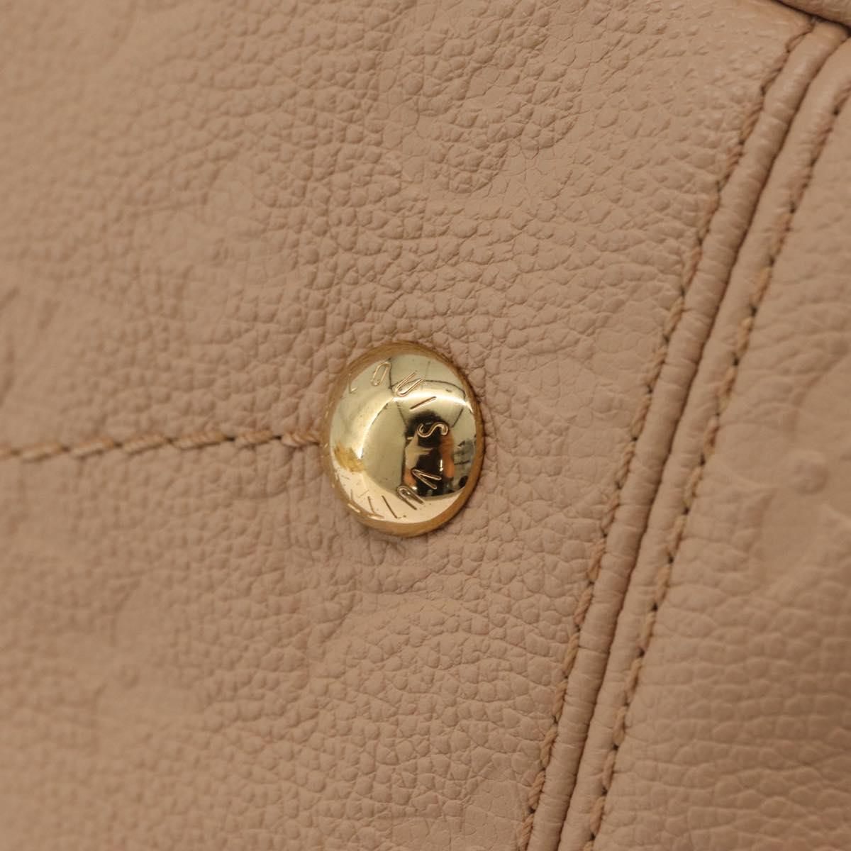LOUIS VUITTON Monogram Empreinte Artsy MM Bag Beige M93449 LV Auth ep16696V