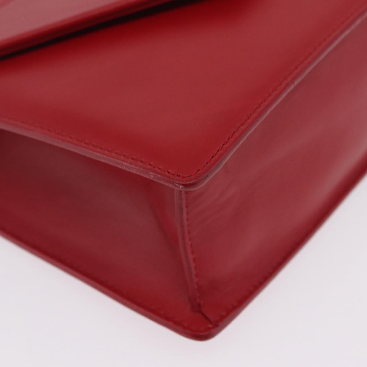 Saint Laurent Betty Chain Shoulder Bag Leather Red Gold 314515 Auth ep16701V