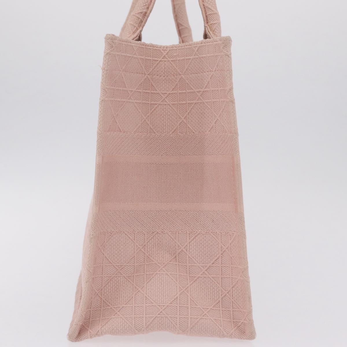 Christian Dior Book Tote Tote Bag Canvas Pink Auth ep16706M