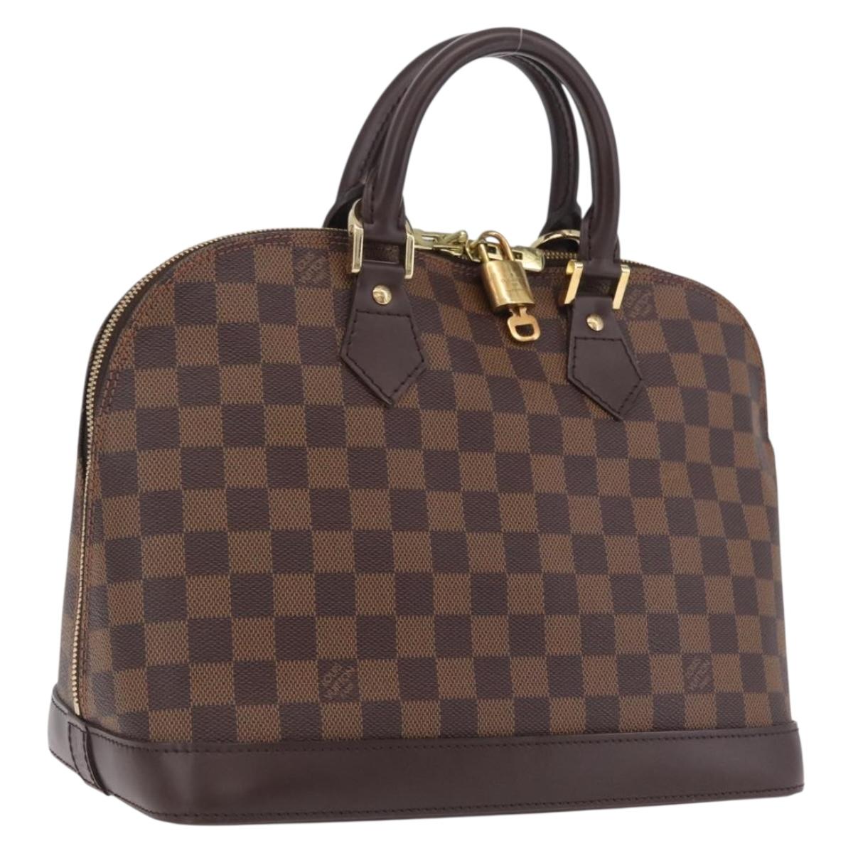 LOUIS VUITTON Damier Ebene Alma Hand Bag N51131 LV Auth ep16709SAV