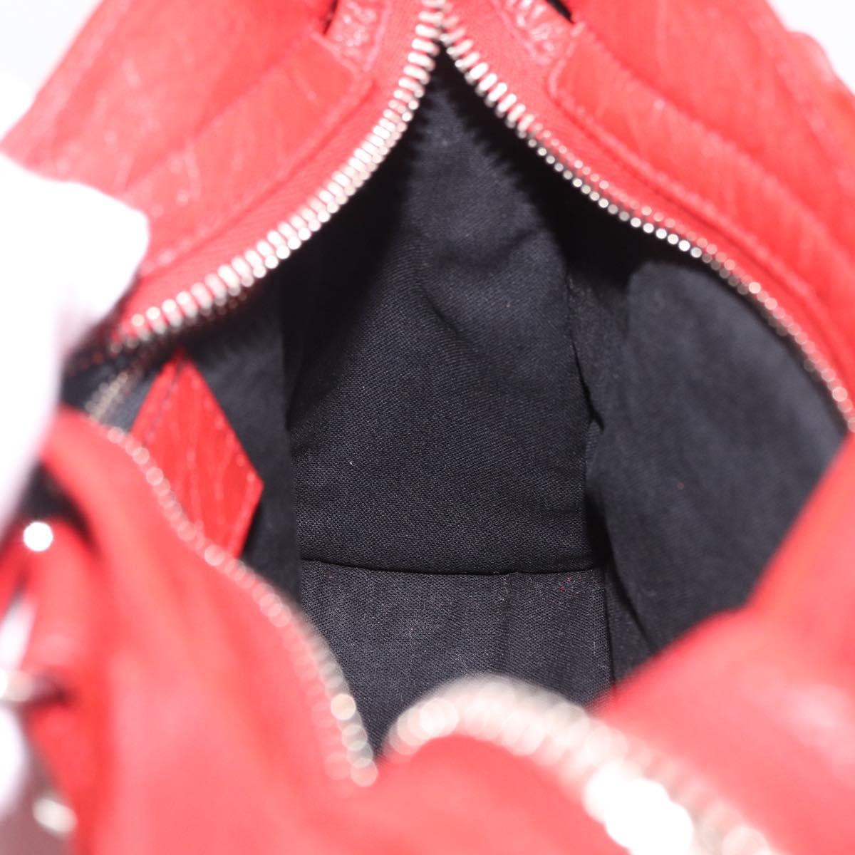 Balenciaga Classic Mini City Hand Bag Leather 2way Red 300295 Auth ep16728M