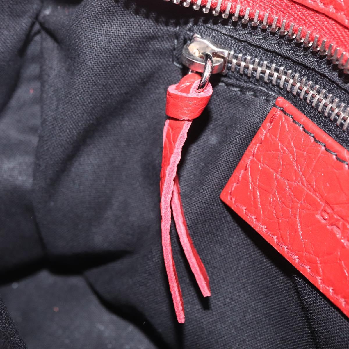 Balenciaga Classic Mini City Hand Bag Leather 2way Red 300295 Auth ep16728M
