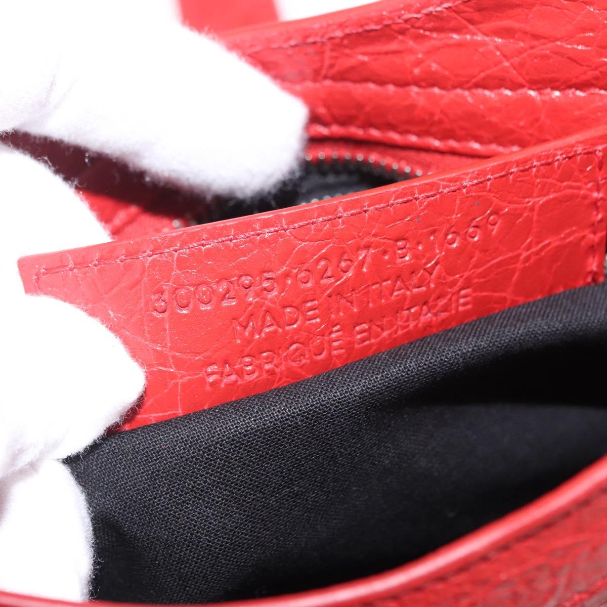 Balenciaga Classic Mini City Hand Bag Leather 2way Red 300295 Auth ep16728M