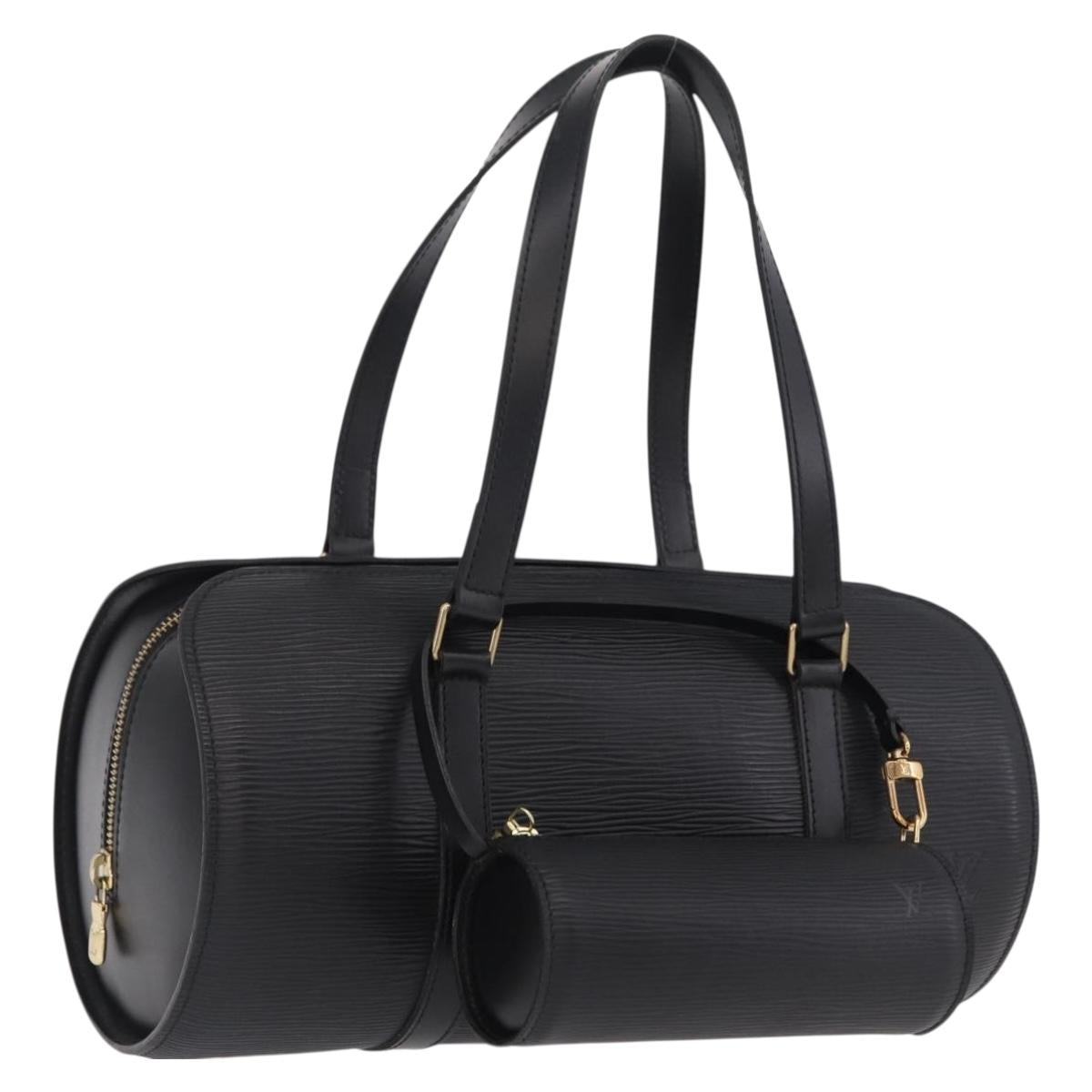 LOUIS VUITTON Epi Soufflot Hand Bag Black M52222 LV Auth ep16735V