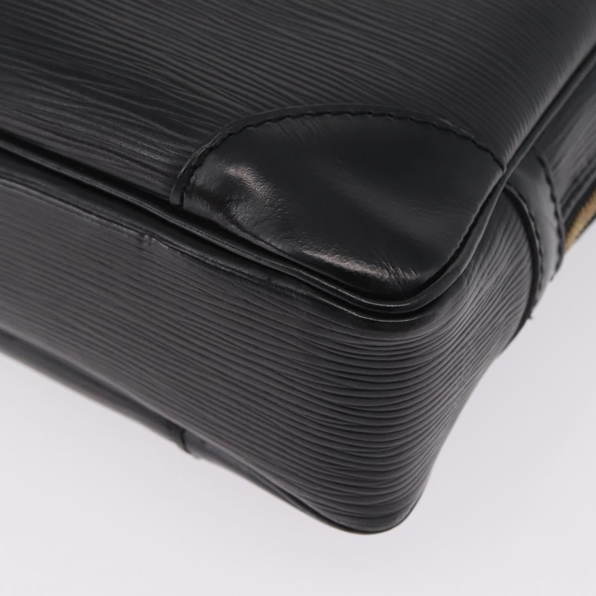 LOUIS VUITTON Epi Porte Documents Voyage Business Bag Black M54472 Auth ep16753