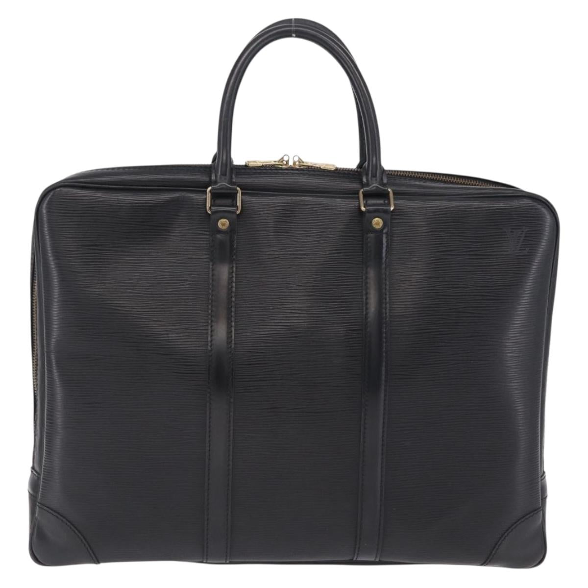 LOUIS VUITTON Epi Porte Documents Voyage Business Bag Black M54472 Auth ep16753