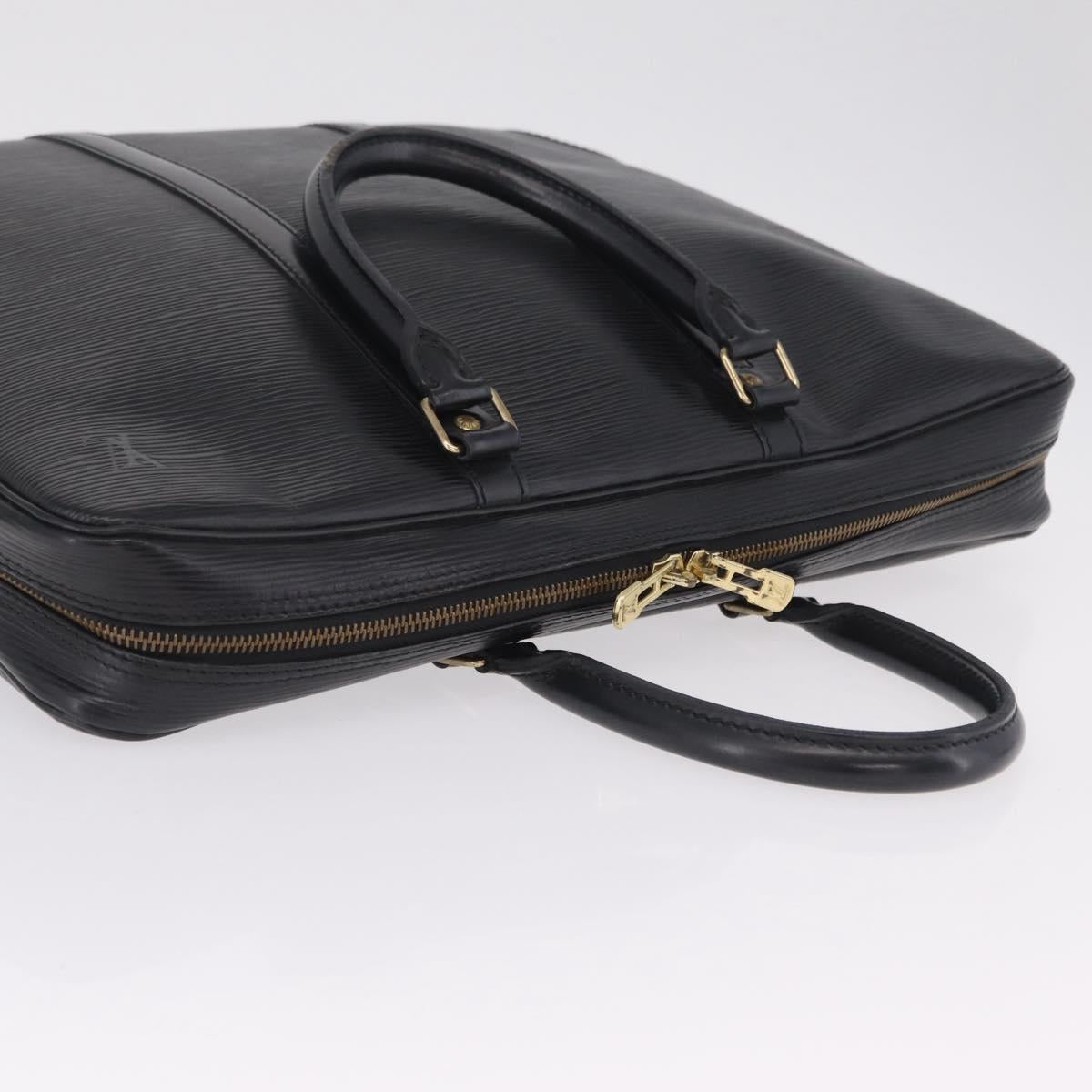 LOUIS VUITTON Epi Porte Documents Voyage Business Bag Black M54472 Auth ep16753