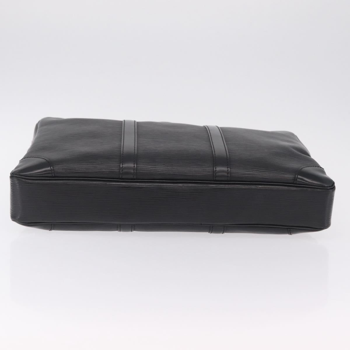 LOUIS VUITTON Epi Porte Documents Voyage Business Bag Black M54472 Auth ep16753