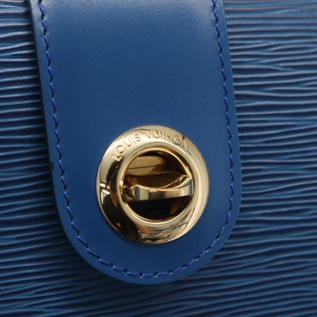 LOUIS VUITTON Epi Capuchin Shoulder Bag Blue M52345 LV Auth ep16754A