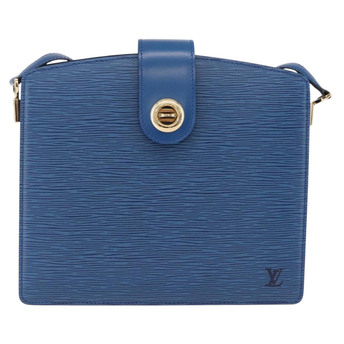 LOUIS VUITTON Epi Capuchin Shoulder Bag Blue M52345 LV Auth ep16754A
