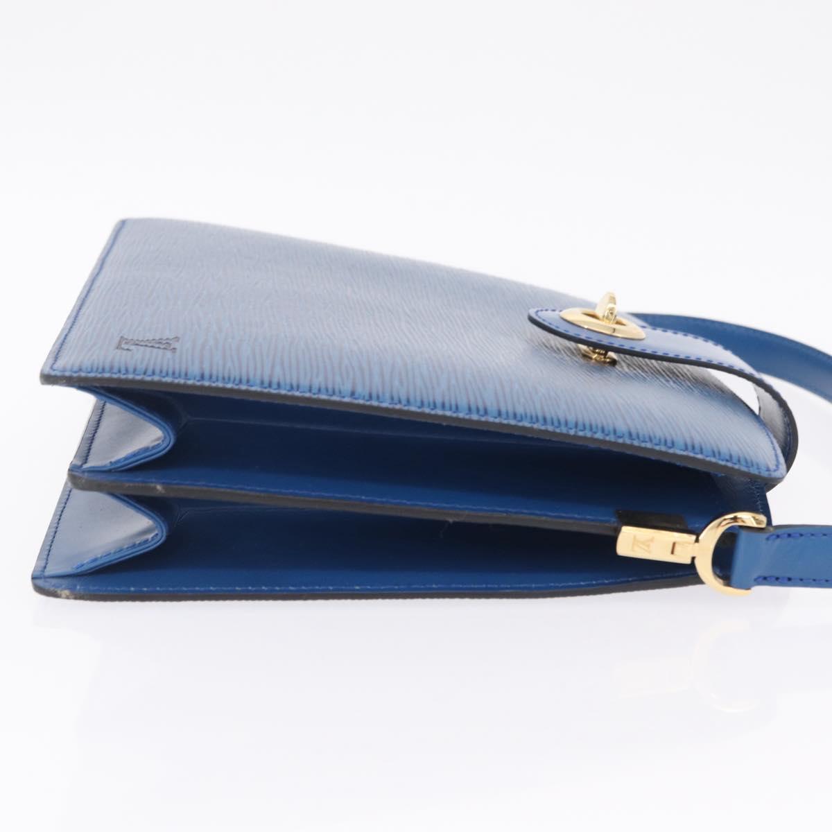 LOUIS VUITTON Epi Capuchin Shoulder Bag Blue M52345 LV Auth ep16754A