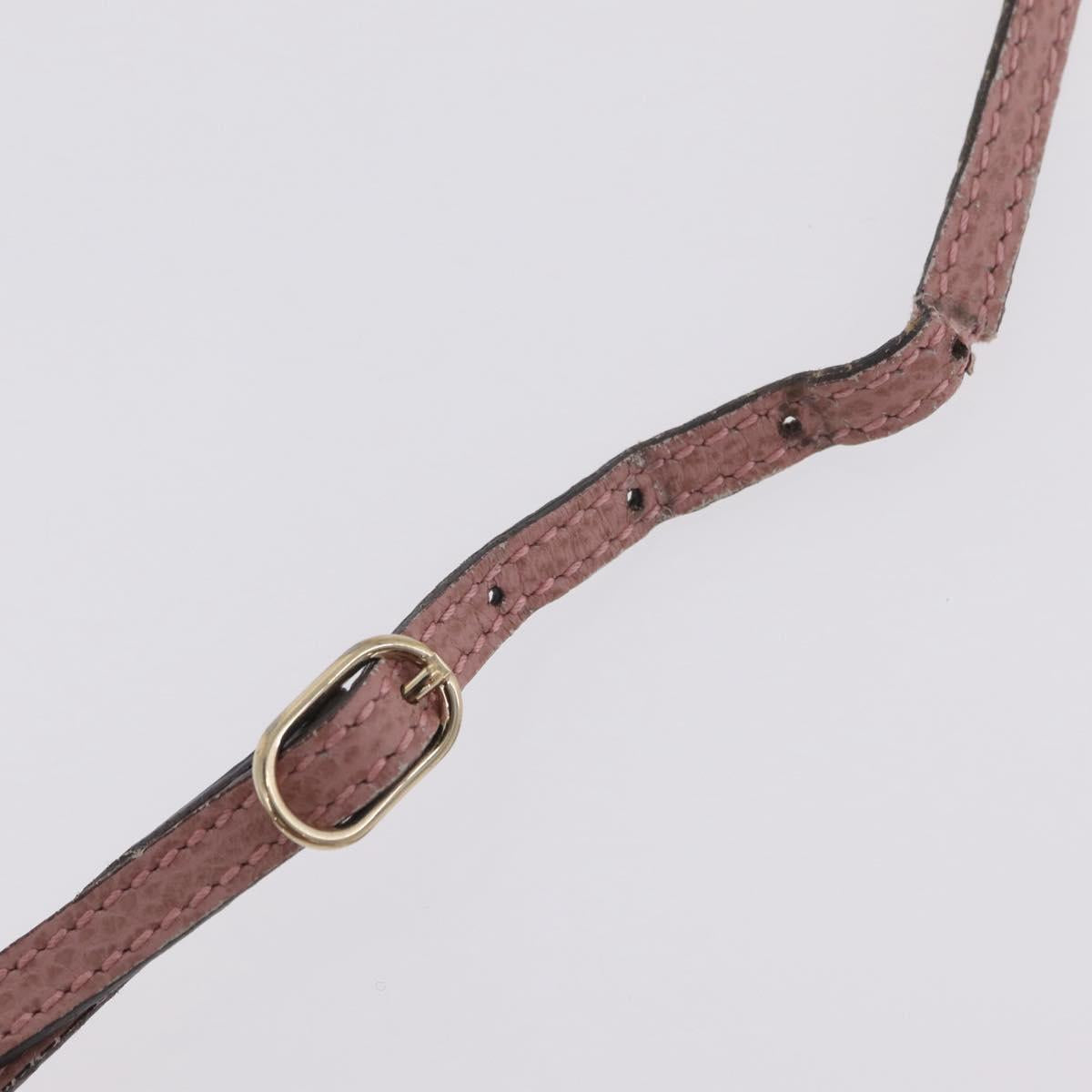 GUCCI Hand Bag Leather 2way Pink Gold Tone 368827 Auth ep16755