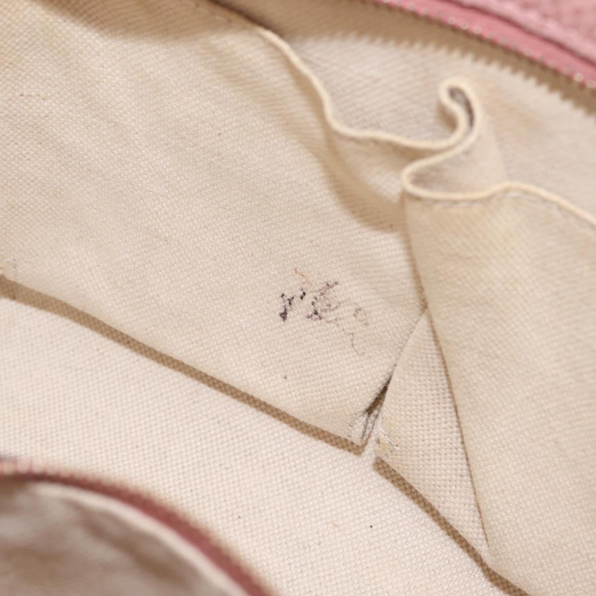 GUCCI Hand Bag Leather 2way Pink Gold Tone 368827 Auth ep16755