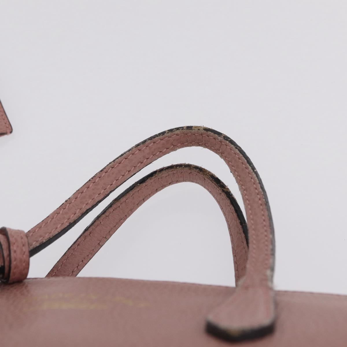 GUCCI Hand Bag Leather 2way Pink Gold Tone 368827 Auth ep16755