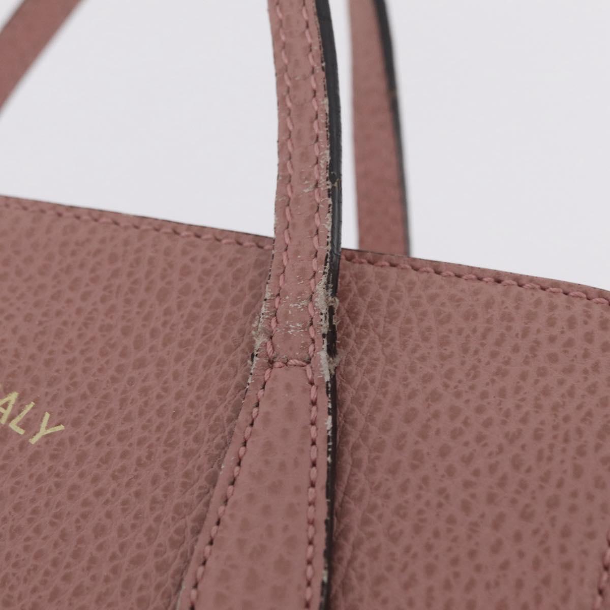 GUCCI Hand Bag Leather 2way Pink Gold Tone 368827 Auth ep16755