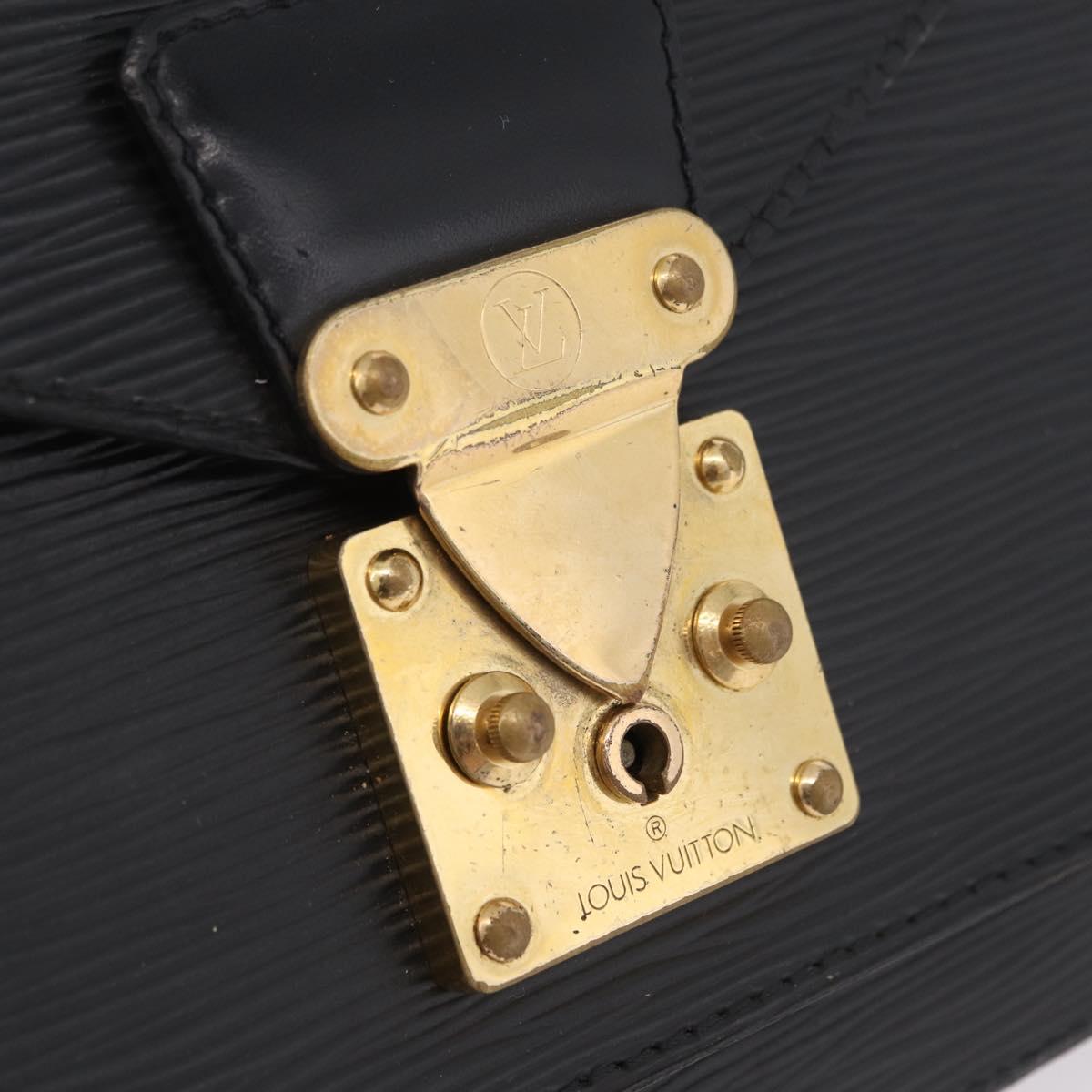 LOUIS VUITTON Epi Monceau 28 Hand Bag Black M52122 LV Auth ep16756