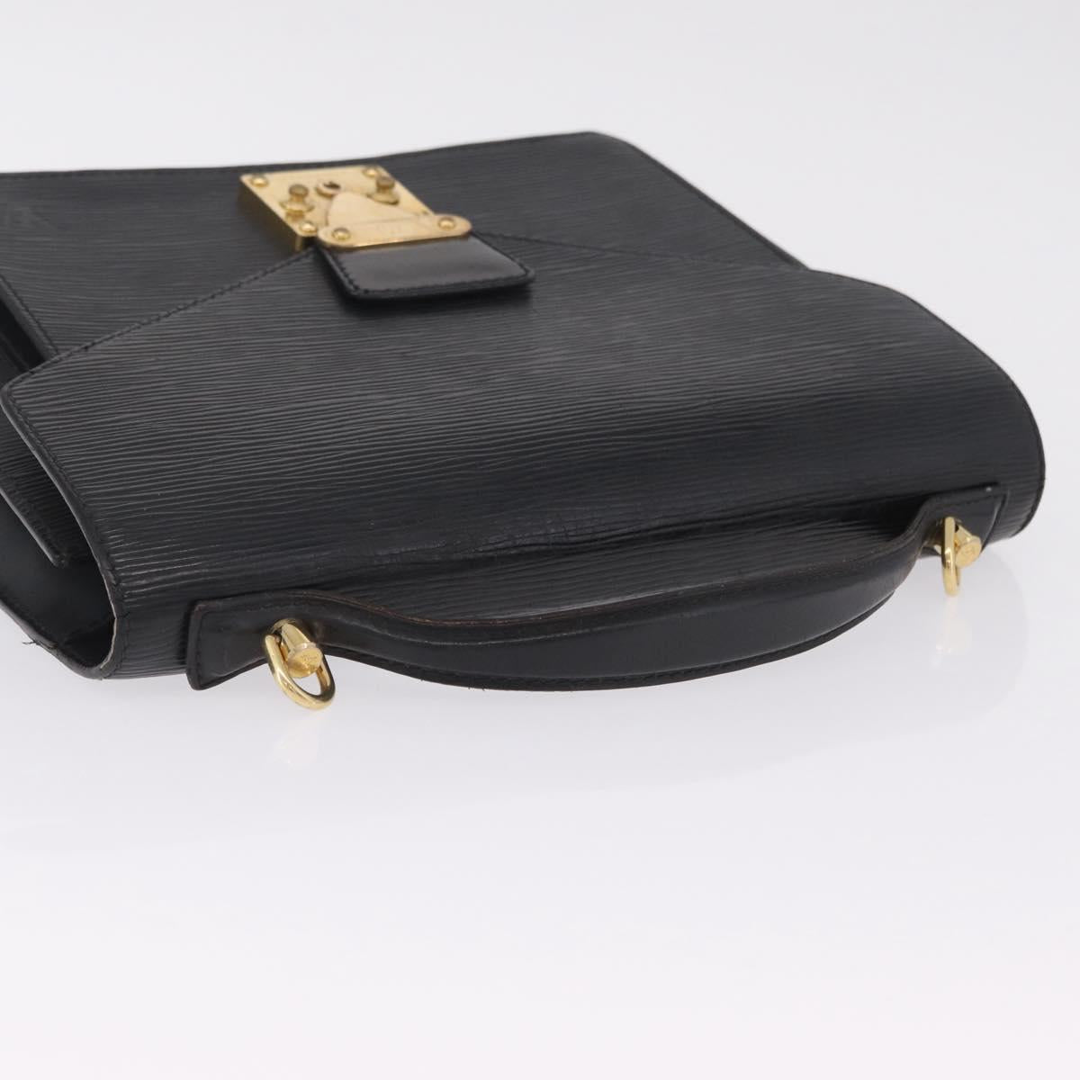 LOUIS VUITTON Epi Monceau 28 Hand Bag Black M52122 LV Auth ep16756