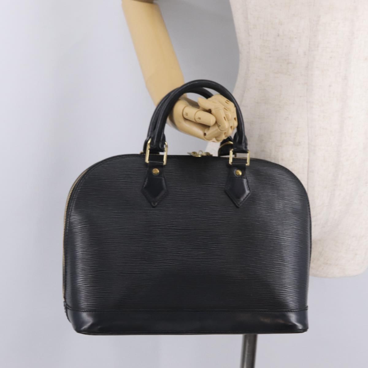 LOUIS VUITTON Epi Alma Hand Bag Noir M52142 LV Auth ep16759