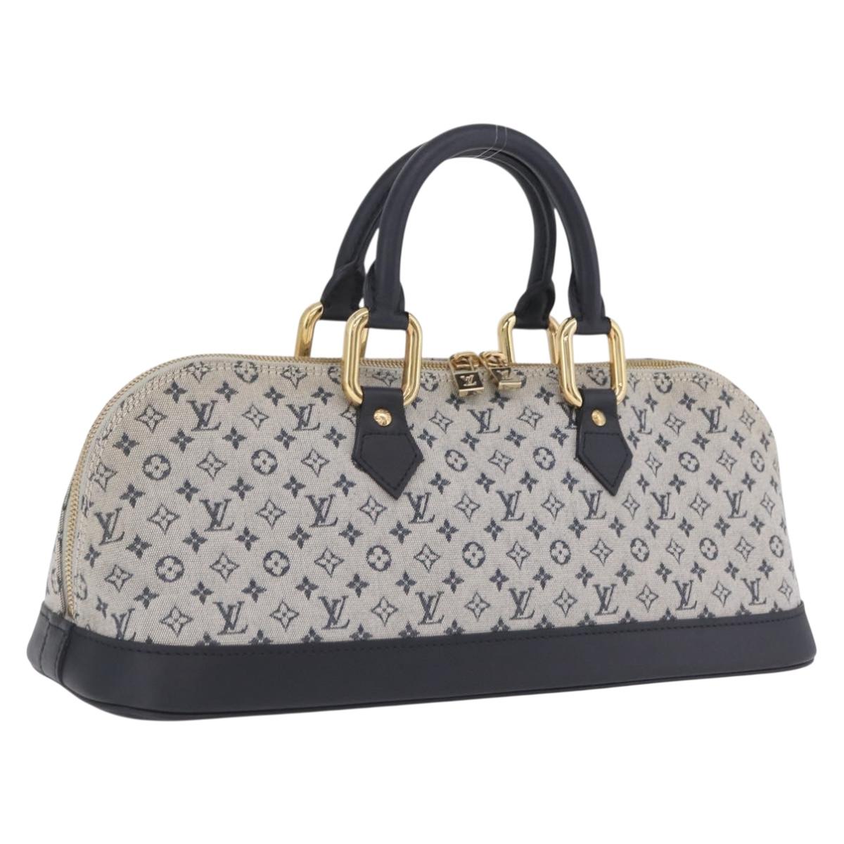 LOUIS VUITTON Monogram Mini Alma Ron Hand Bag Blue M92205 LV Auth ep16764V