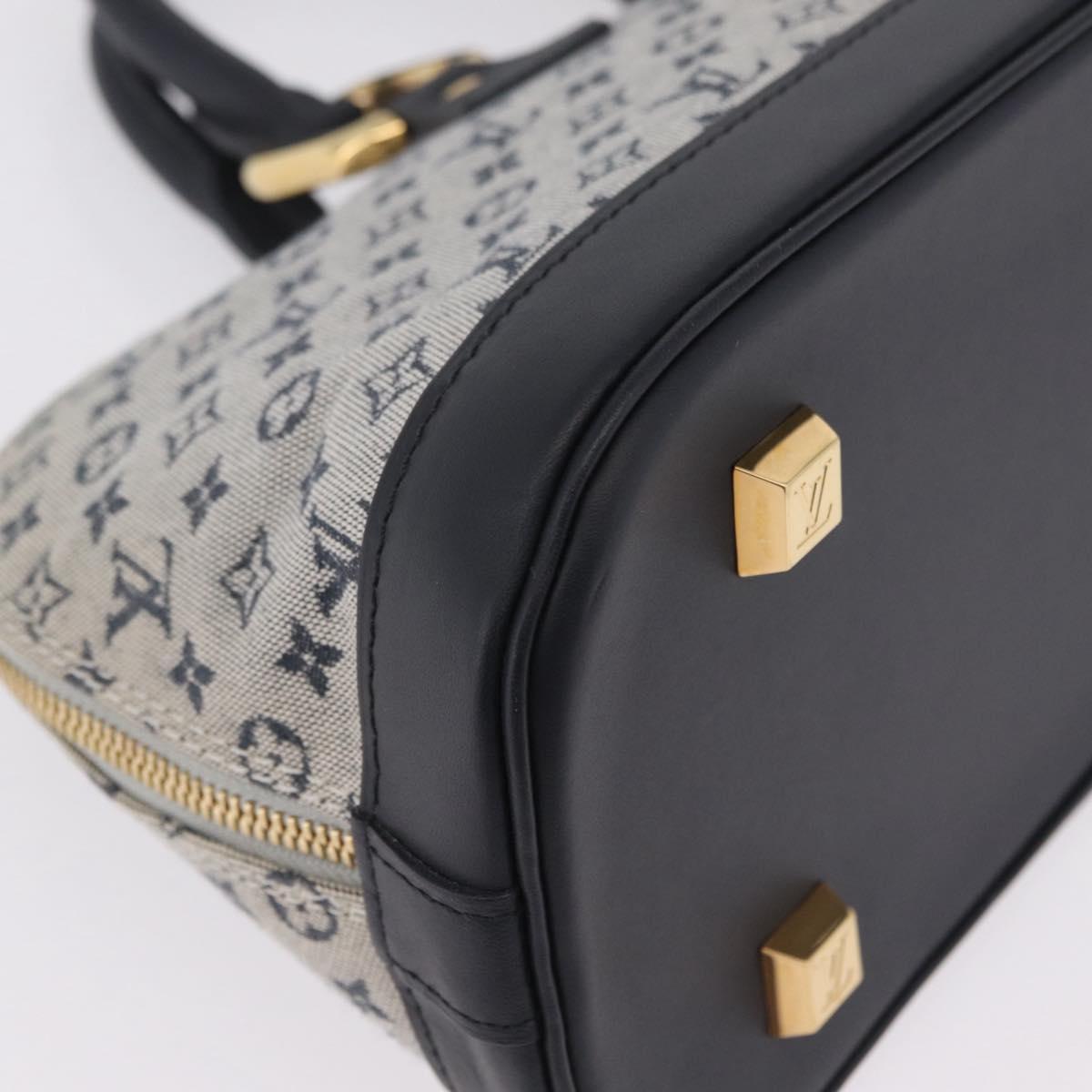 LOUIS VUITTON Monogram Mini Alma Ron Hand Bag Blue M92205 LV Auth ep16764V