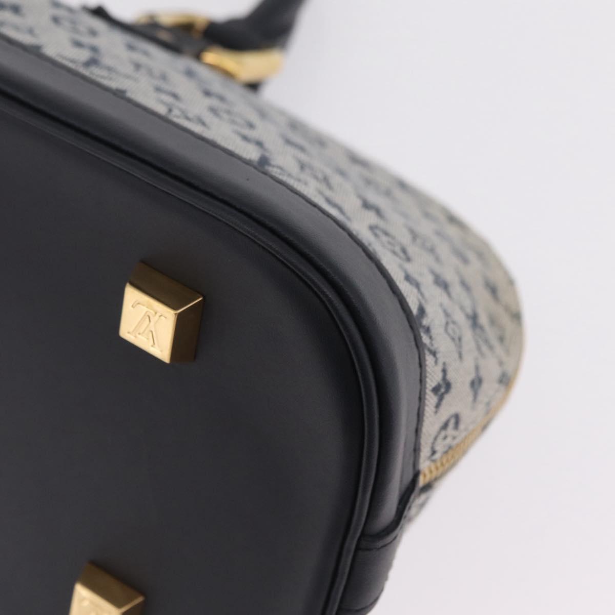 LOUIS VUITTON Monogram Mini Alma Ron Hand Bag Blue M92205 LV Auth ep16764V