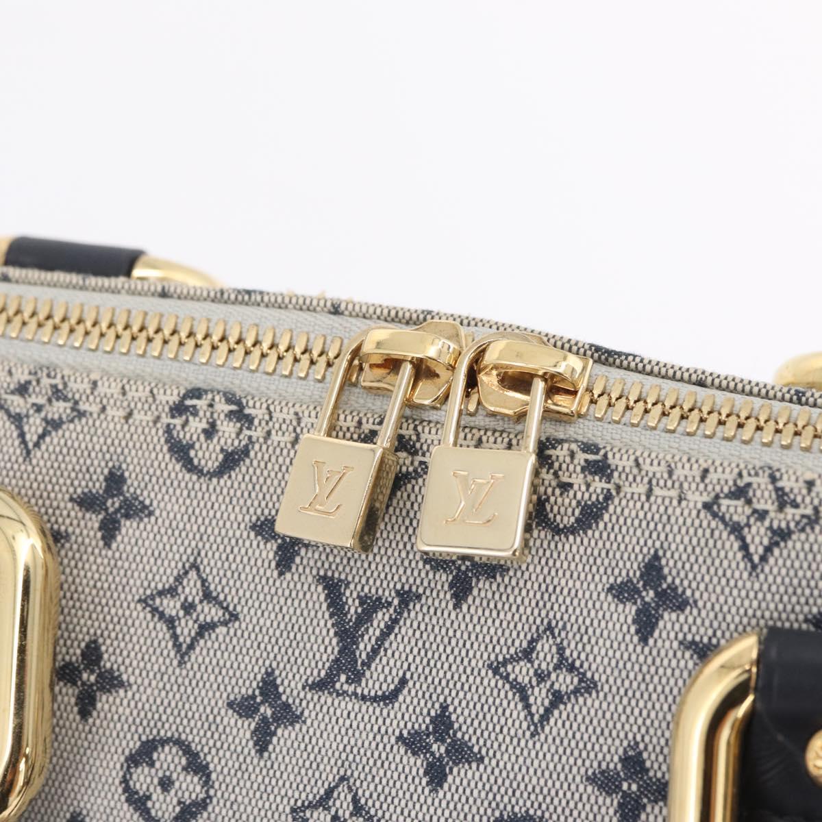 LOUIS VUITTON Monogram Mini Alma Ron Hand Bag Blue M92205 LV Auth ep16764V