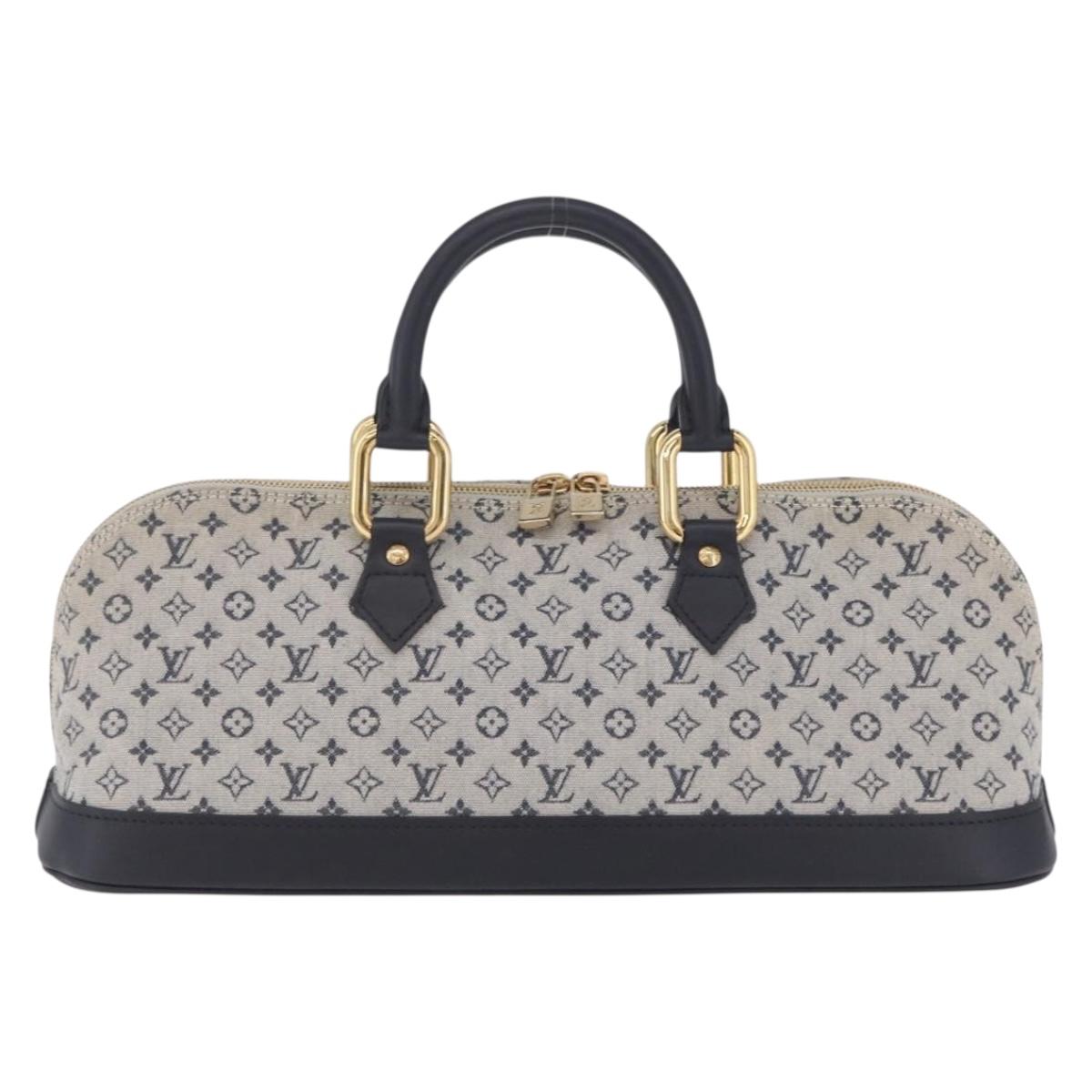 LOUIS VUITTON Monogram Mini Alma Ron Hand Bag Blue M92205 LV Auth ep16764V