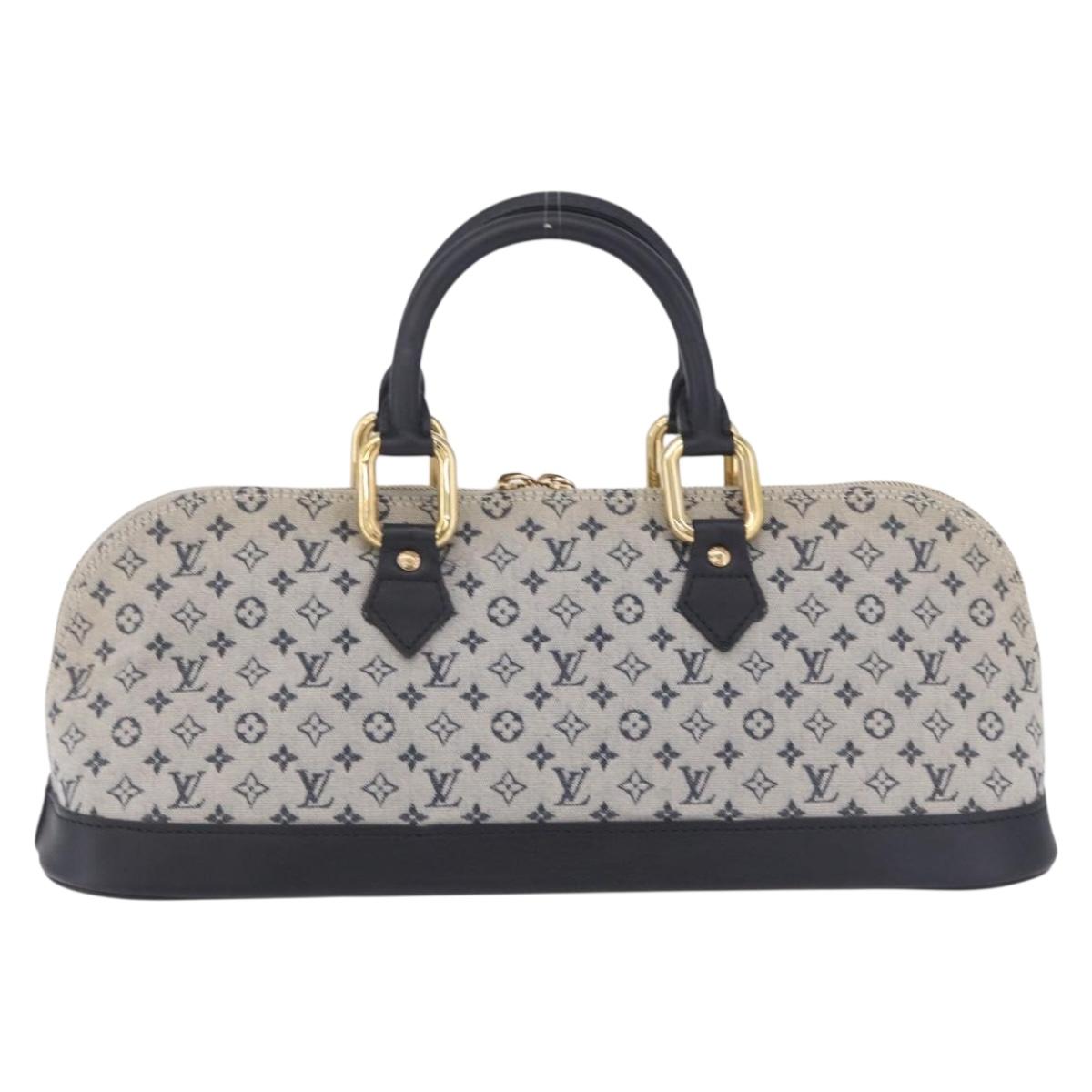 LOUIS VUITTON Monogram Mini Alma Ron Hand Bag Blue M92205 LV Auth ep16764V