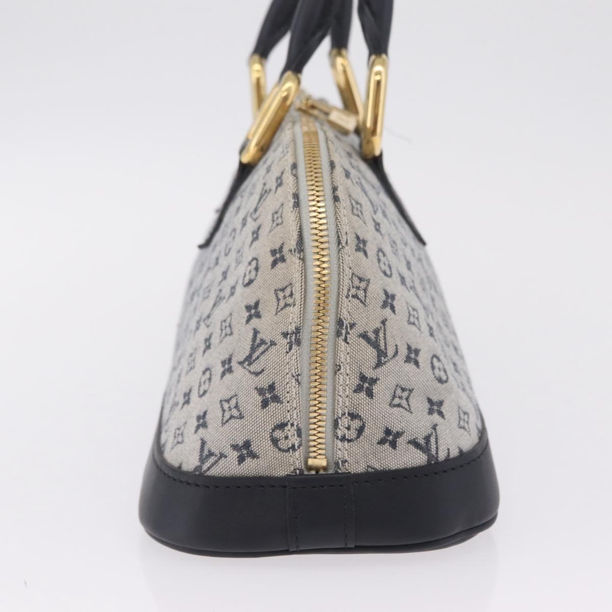 LOUIS VUITTON Monogram Mini Alma Ron Hand Bag Blue M92205 LV Auth ep16764V