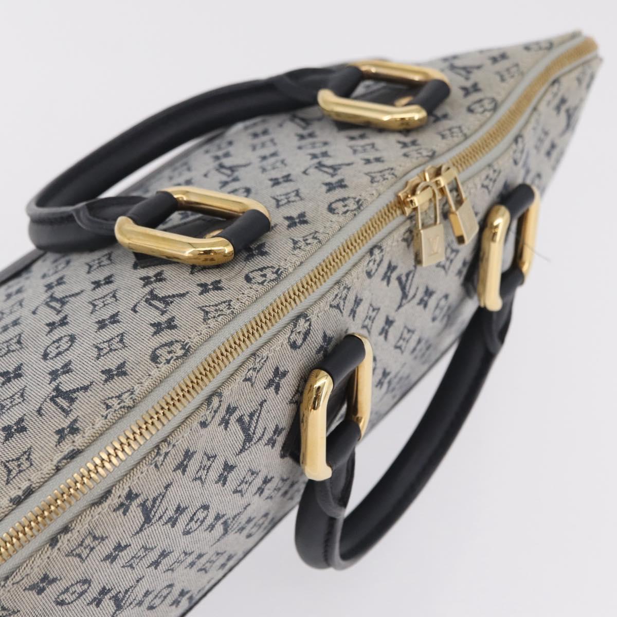 LOUIS VUITTON Monogram Mini Alma Ron Hand Bag Blue M92205 LV Auth ep16764V