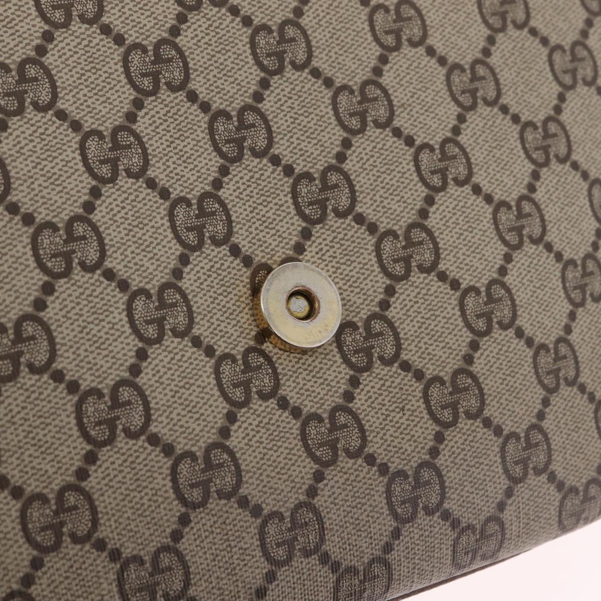 GUCCI GG Supreme Shoulder Bag PVC Beige Gold Tone 001 406 1780 Auth ep16798