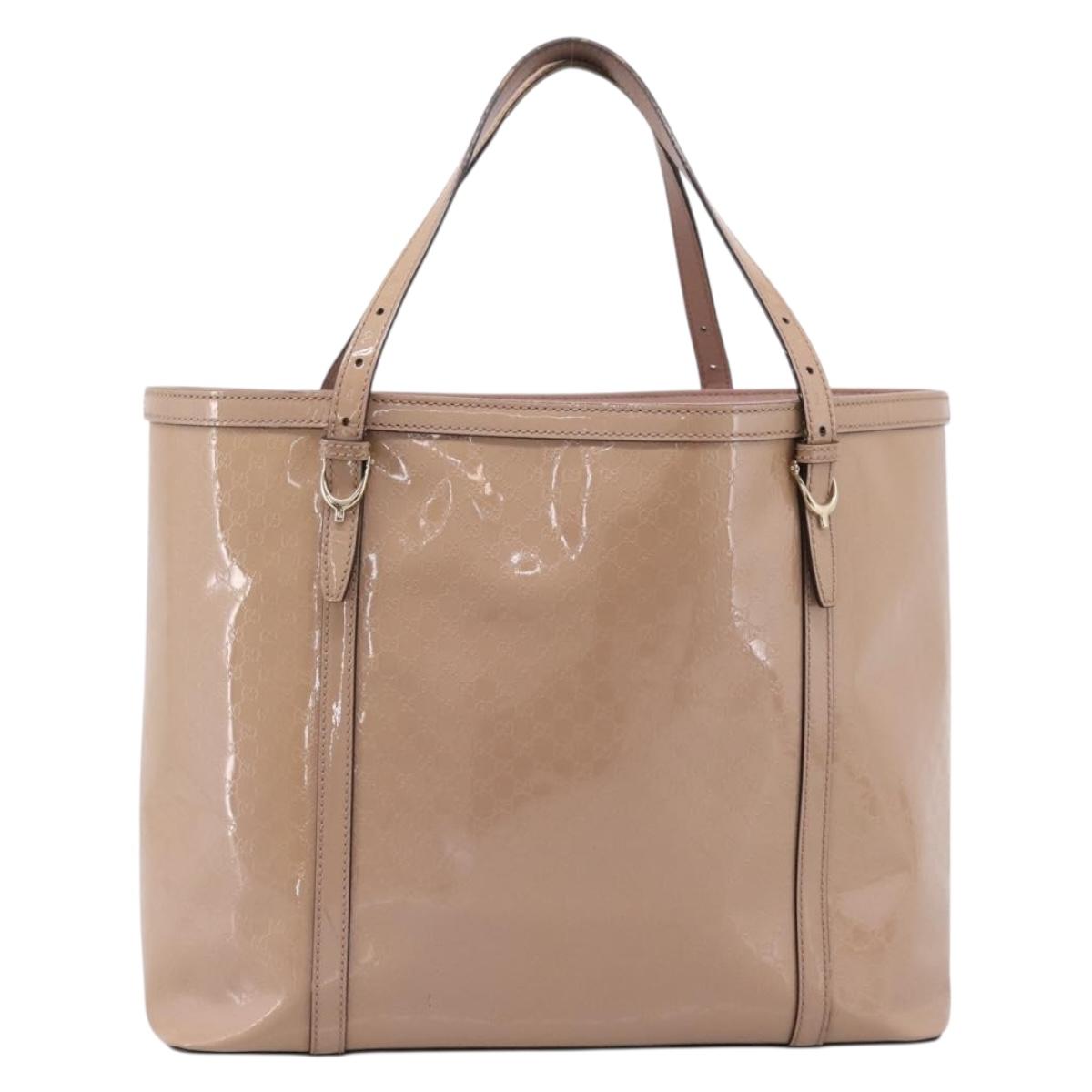 GUCCI Micro GG Canvas Tote Bag PVC Pink Gold 309613 Auth ep16800