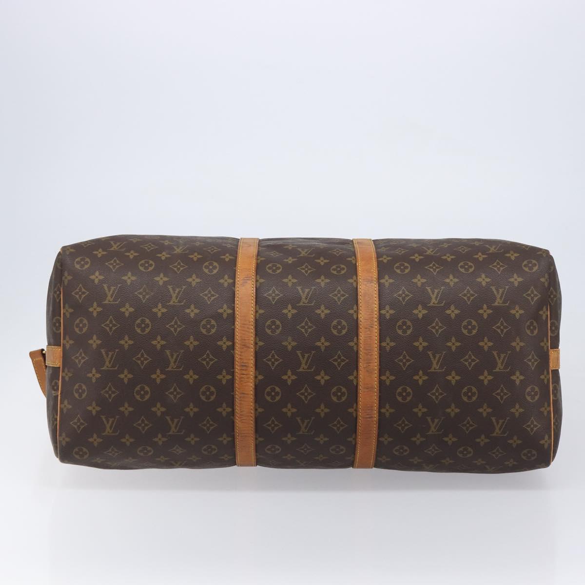 LOUIS VUITTON Monogram Keepall Bandouliere 60 Boston Bag M41412 LV Auth ep16811