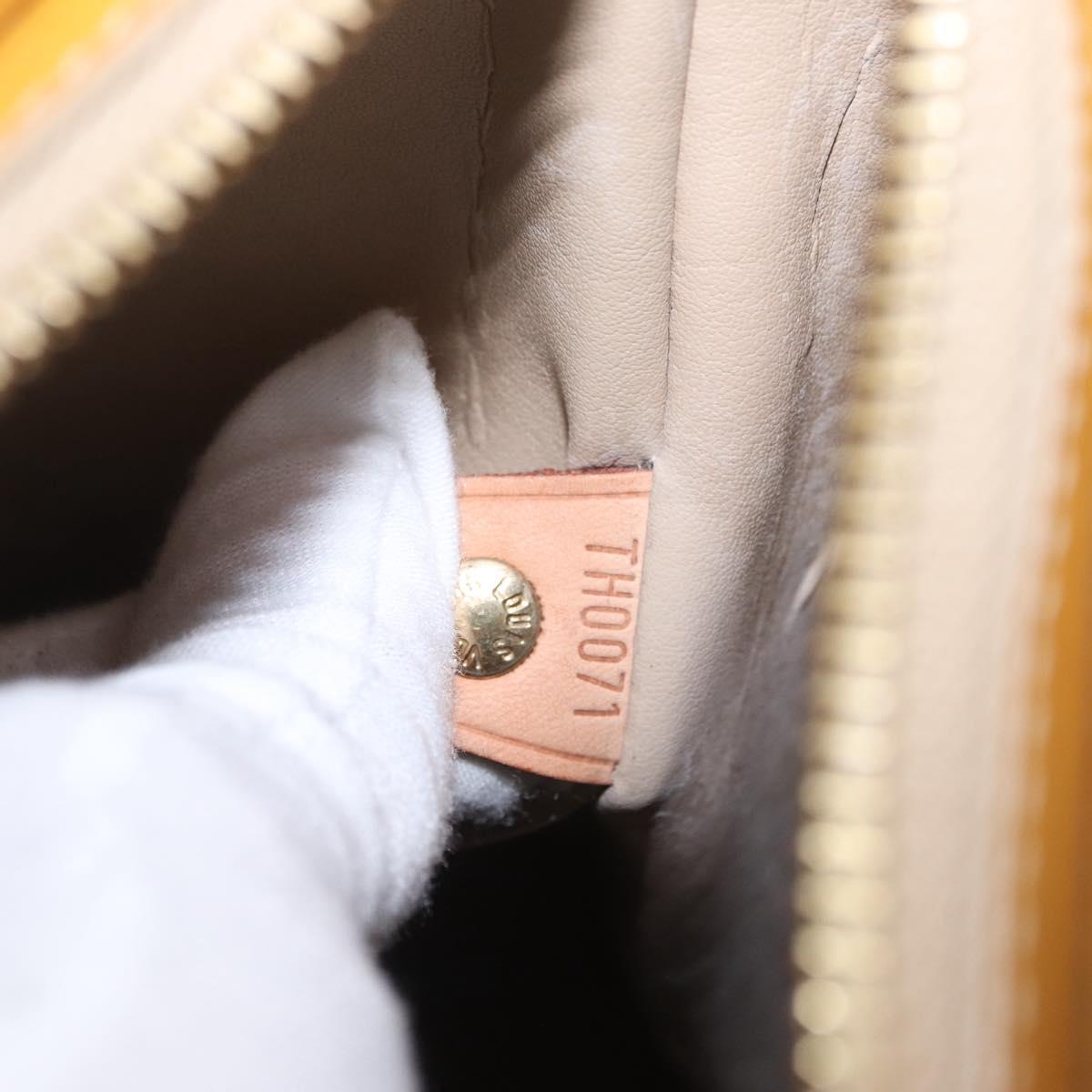LOUIS VUITTON Monogram Vernis Houston Hand Bag Beige M91004 LV Auth ep16815