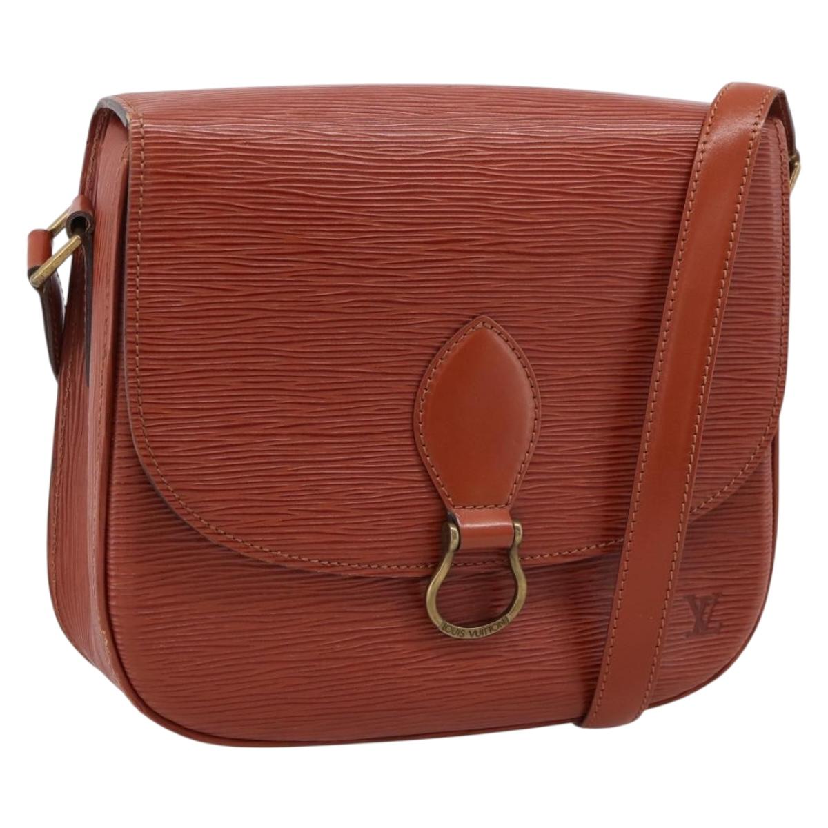 LOUIS VUITTON Epi Saint Cloud GM Shoulder Bag Brown M52193 LV Auth ep16819
