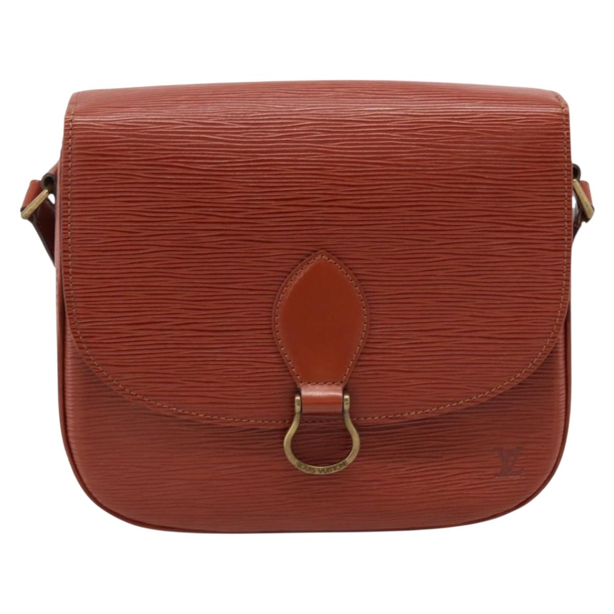 LOUIS VUITTON Epi Saint Cloud GM Shoulder Bag Brown M52193 LV Auth ep16819