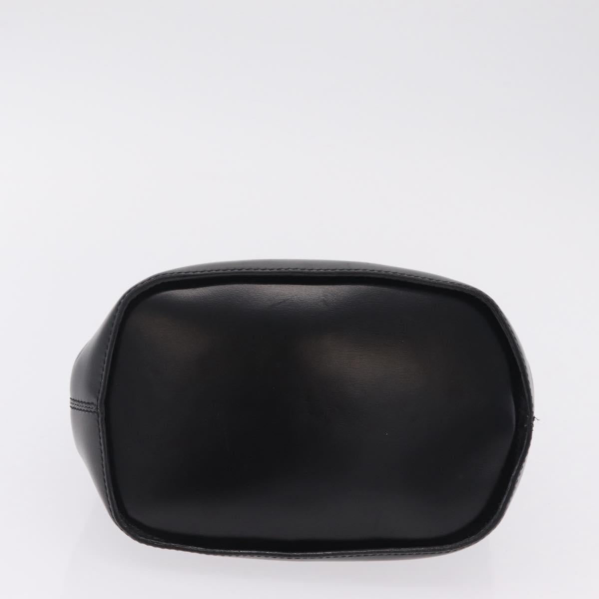 CELINE Shoulder Bag Leather Black Gold Auth ep16820V
