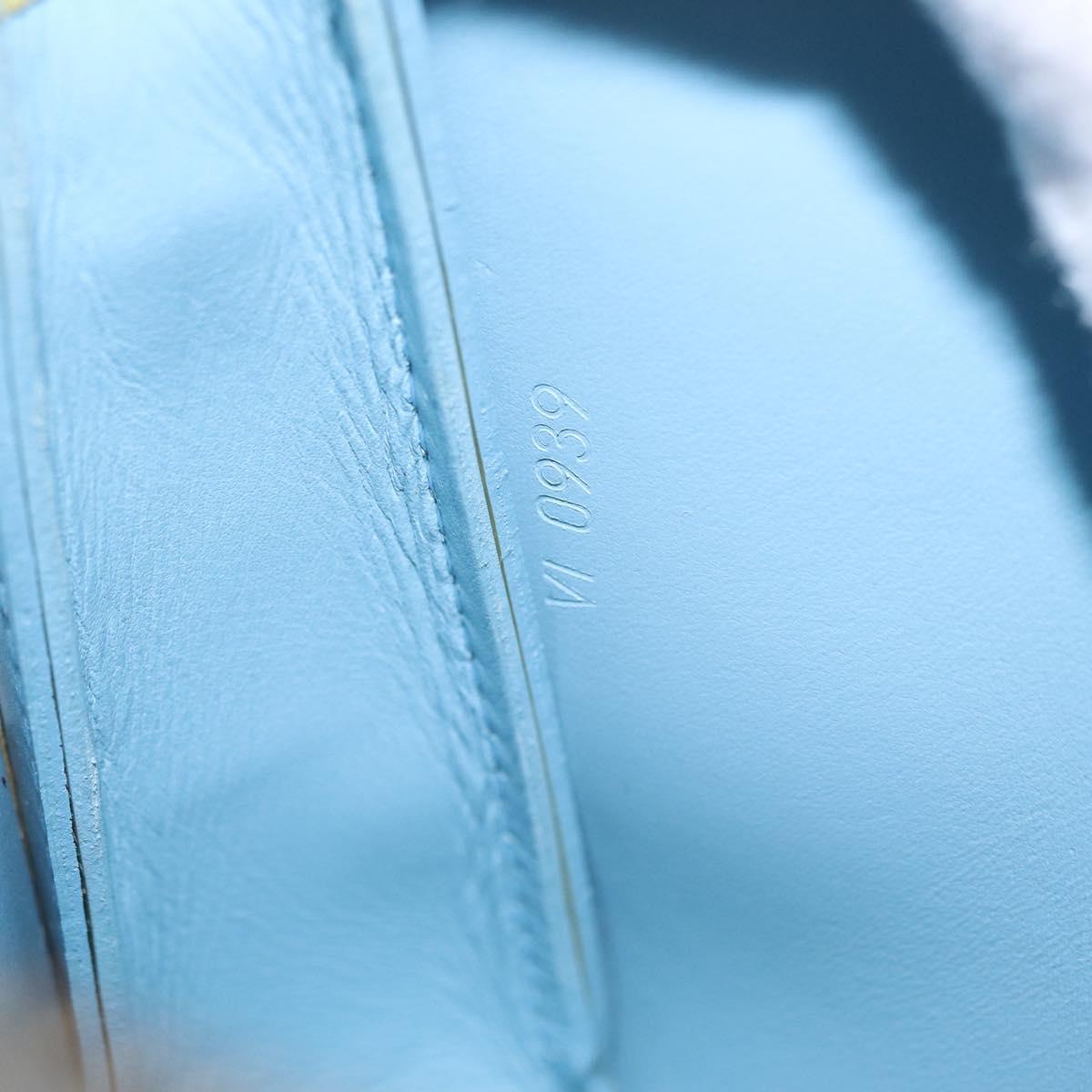 LOUIS VUITTON Monogram Vernis Lexington Pouch Baby Blue M91011 LV Auth ep16827A