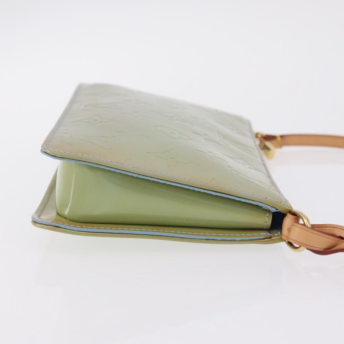 LOUIS VUITTON Monogram Vernis Lexington Pouch Baby Blue M91011 LV Auth ep16827A