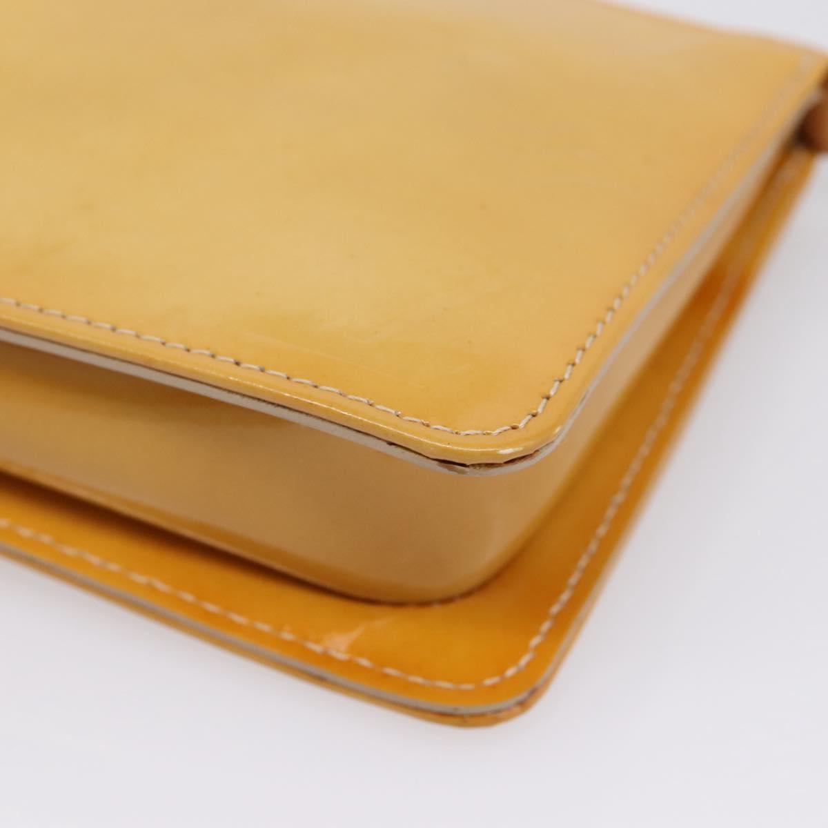 LOUIS VUITTON Monogram Vernis Lexington Pouch Beige M91010 LV Auth ep16828A