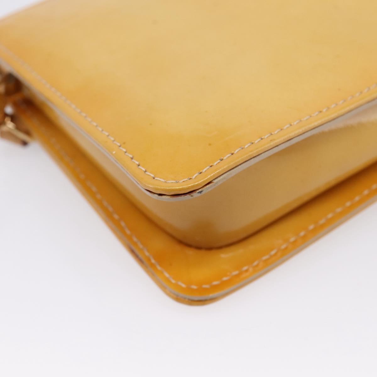 LOUIS VUITTON Monogram Vernis Lexington Pouch Beige M91010 LV Auth ep16828A