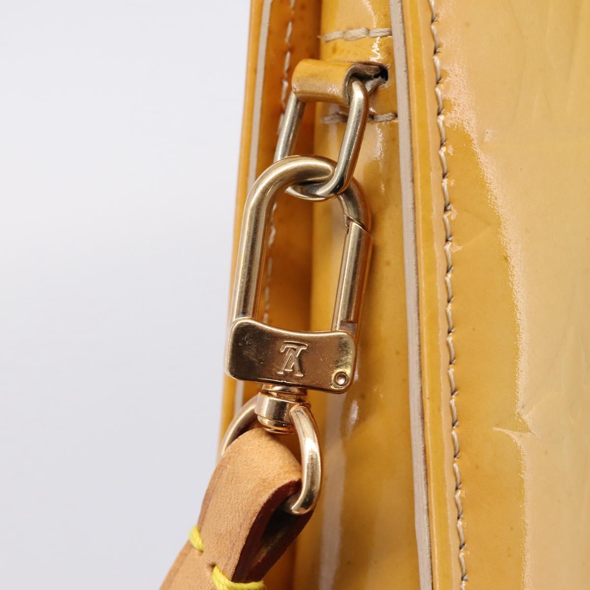 LOUIS VUITTON Monogram Vernis Lexington Pouch Beige M91010 LV Auth ep16828A