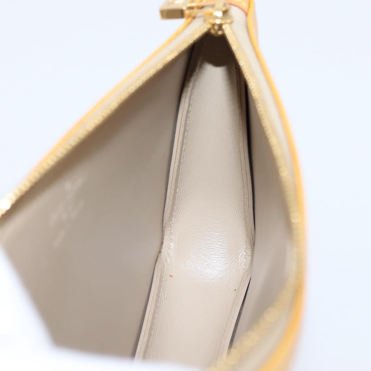 LOUIS VUITTON Monogram Vernis Lexington Pouch Beige M91010 LV Auth ep16828A
