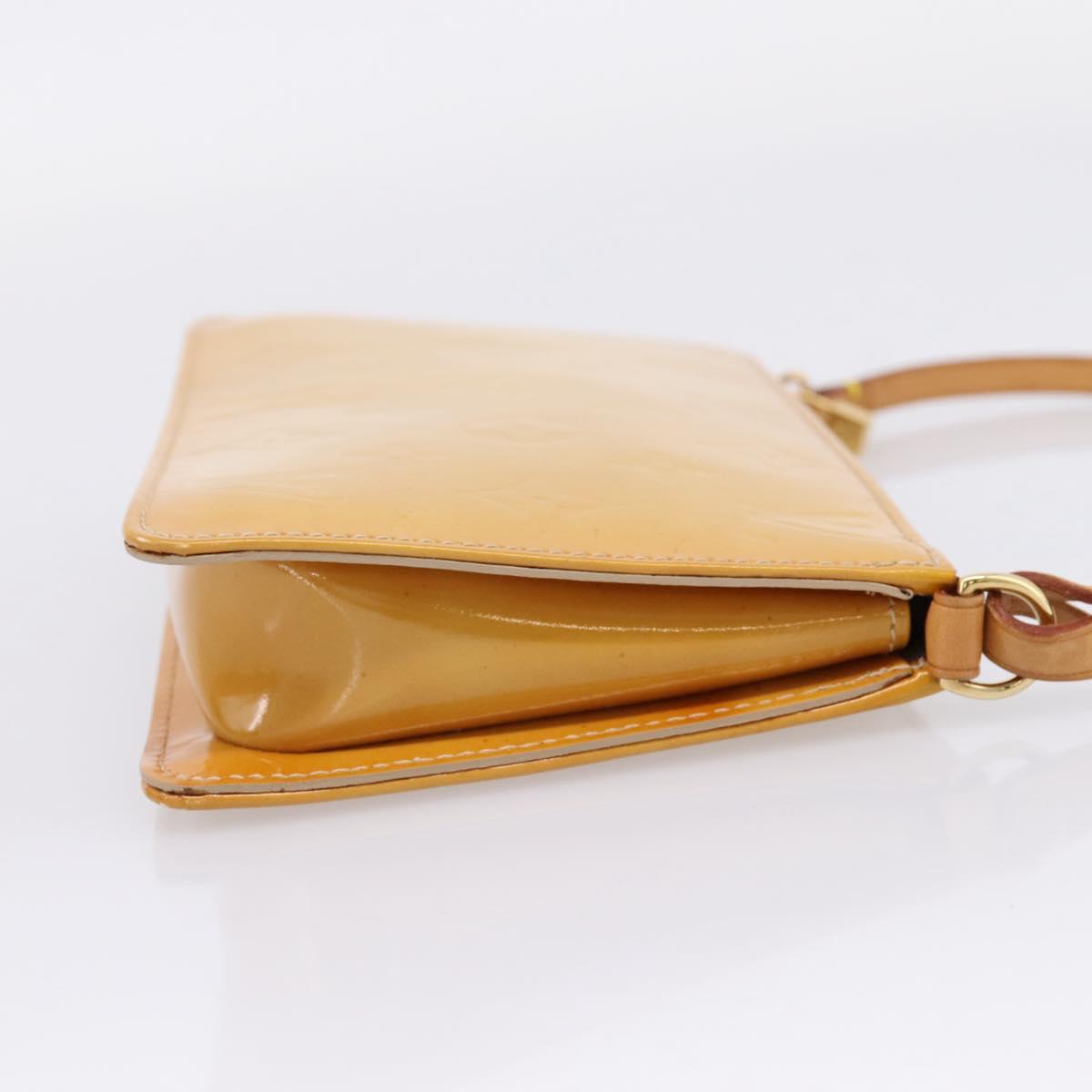 LOUIS VUITTON Monogram Vernis Lexington Pouch Beige M91010 LV Auth ep16828A